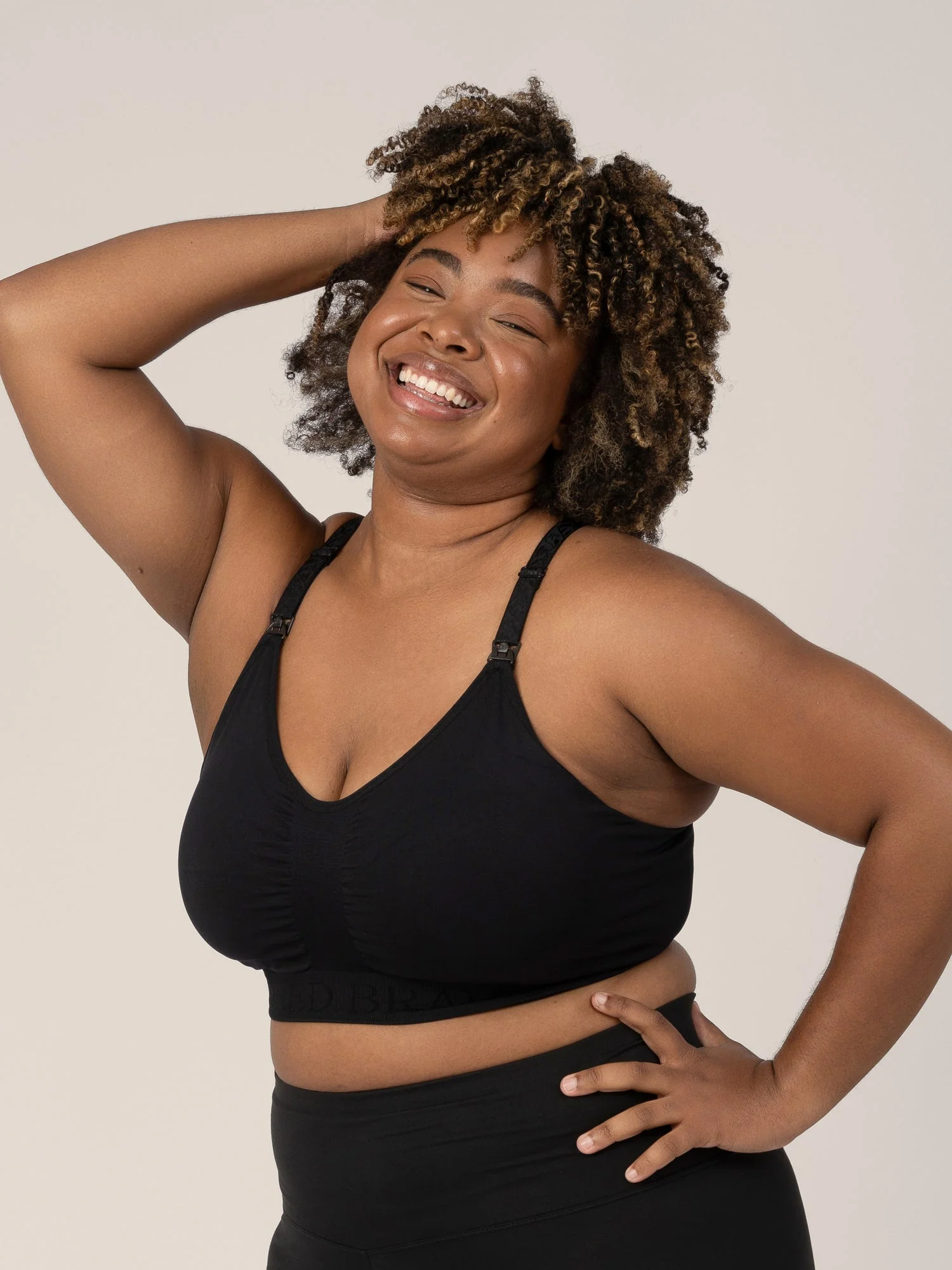 Sublime® Nursing Sports Bra | Black - Image 8