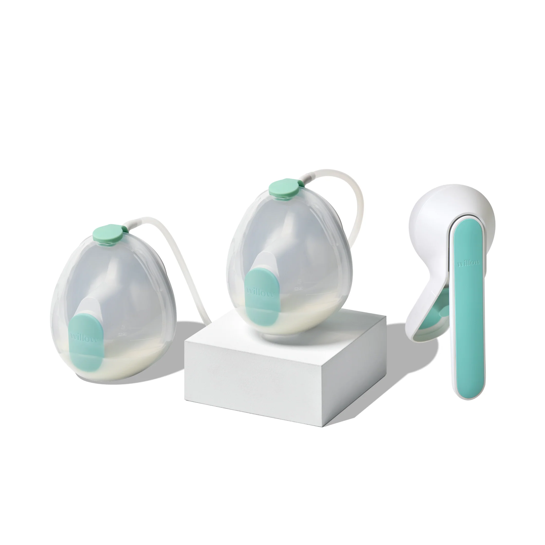Willow Wave 2-in-1 Double Manual Wearable Pump + Collection Cups